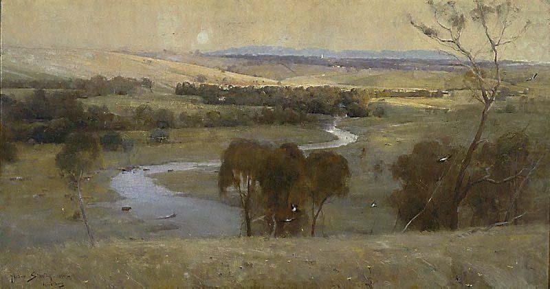 Still glides the stream, and shall for ever glide, Arthur streeton